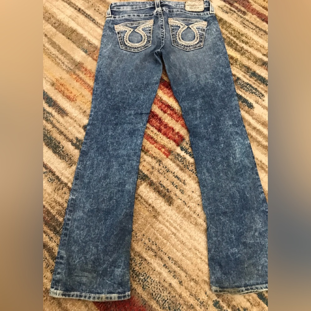 Boot cut low rise western jeans